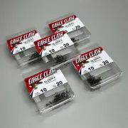 EAGLE CLAW (5 PACK) Curved Point 2X Treble Lure Repla Bronze #10 20 pc 374TS-10
