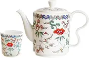 MAGICLULU 1 Set Antique Ceramic Teapot and Teacup Set Cute Tea Pot Kits for Adults Heat Resistant Tea Kettle and Cup Present for and Travel Use