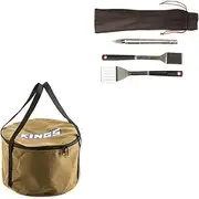 [Adventure Kings] Camp Oven Canvas Bag Storage + BBQ Tool Set Camping Picnic 4WD
