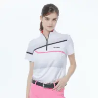 在飛比找momo購物網優惠-【Snowbee 司諾比】女士拉鍊款漸層短袖Polo衫(女款