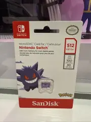 SanDisk 512GB Micro SD microSDXC Memory Card Nintendo Switch Pokemon Gengar