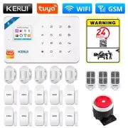 Smart WIFI GSM Security Alarm System With Alexa Home Burglar Motion Detector