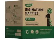 PalmBaby ECO-Friendly BAMBOO Nappies Size 1/Newborn, 5kg, 252 pieces