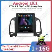 9.7'' Android 10.1 Car Stereo Radio GPS Navi 1G+16G For Hyundai Santa Fe 2005-12