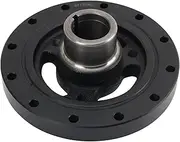 TRQ Engine Crankshaft Vibration Damper Compatible with 62-76 Chevrolet 67-73 GMC 71-72 Pontiac 73-74 Toyota