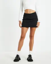 Kerby Simple Mini Skirt Black