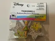 Dress It Up Buttons Disney Tinkerbell Star Shank Back Buttons Jesse James Craft
