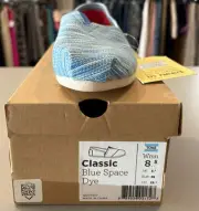 Toms Classic Blue Space Dye Shoes Size 8.5