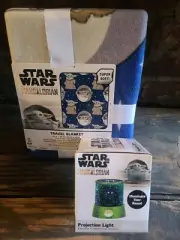 star wars mandalorian Blanket + Projection LIGHT GROGU