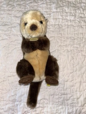 New NWT Miyoni By Aurora World Sea Otter Plush Brown 26227
