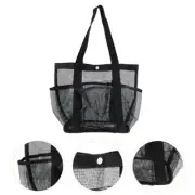 Mesh Toiletry Bag Travel Cosmetics Multi-pocket Beach Tote Shopping