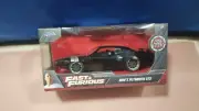 2021 Fast & Furious Dom's Plymouth GTX Black Diecast 1:32 Scale Jada New