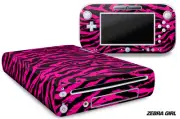 Skin Decal Wrap for Nintendo Wii U Gaming Console & Controller Sticker ZEBRA