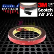 Genuine 3M VHB #5952 Double-Sided Mounting Foam Tape Automotive Car 12mmx10FT