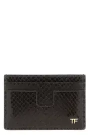 TOM FORD Snake Print Card Holder