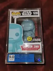 Star Wars Celebration 2017 Exclusive Funko Qui Gon Jinn VVGS 9.0 AFA W/COA