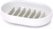 Joseph Joseph Quick-Drain Soap Dish Holder for Bathroom & Kitchen, White, One...