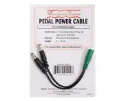 Voodoo Lab Current Doubler Adapter PPAP - Two 2.1mm Straight Barrels - 2.1mm Fem