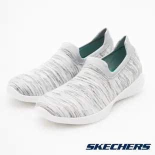 skechers YOU DEFINE 14971WWGY 記憶軟墊 灰 白 編織 懶人鞋 休閒鞋 健走鞋