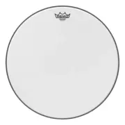 Batter, Ambassador, White Suede, 18 Dia. Drum Head