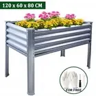 Elevated Raised Garden Bed 120X80X60CM Outdoor Galvanised Planter Box Container