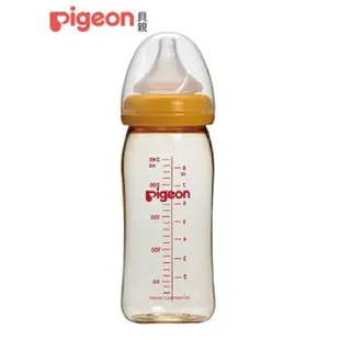 【Pigeon 貝親】第二代寬口母乳實感PPSU奶瓶240ml+贈奶瓶握把零件(顏色隨機P26769S)