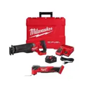 Milwaukee Reciprocating Saw Kit 18V Li-Ion Cordless W/Oscillating Multi-Tool