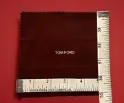 TOM FORD - LARGE BROWN MICROFIBER- EYE GLASS CLEANING CLOTH-Authentic-6in x 6in