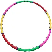 Oshhni Weighted Exercise Hoop Workout Hoop Waist Professional Detachable 8 Sections Adjustable Circle for Sports Office Yoga Adults
