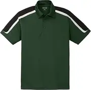 [SPORT-TEK] New Tricolor Shoulder Micropique Sport Wick Polo Shirt ST658 - - 4XL