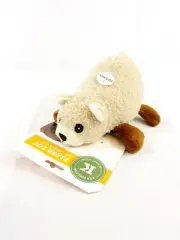 Kensington Kennel Club 8in Plush Dog Toy Small Beige Bear with 1 Squeaker New