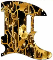 Telecaster Pickguard Custom Fender Tele 8 Hole Guitar Pick Guard Clockwork 1