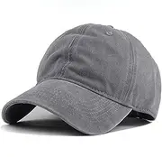 [Wennmole] Toddler Kids Baseball Cap Vintage Distressed Washed Cotton Sun Hats Cap for Baby Boys Girls 2-7 Years