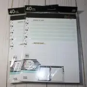 Brand New – The Happy Planner Everyday Refill Paper Pack of 2 (40 Sheets Each)