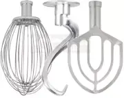 30 Qt Attachment SET Dough Hook Wire Whip Flat Beater for D300 Hobart Bowl Mixer