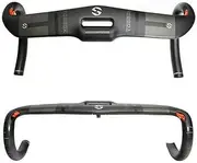 TOSEEK 31.8 * 420mm Road Bike Drop Bar handlebar, Full Carbon Fiber Handlebar 31.8mm Threadless Integrated Racing Drop Bikes Bar Road Bicycle Accessories