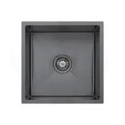 440X440mm Handmade Laundry Kitchen Sink Top/Under Mount Gun Metal