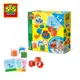 荷蘭SES 創意黏土幾何裁切模具遊戲組3色x90g-14433 黏土玩具 兒童勞作 無毒黏土 幼兒園粘土 1-4歲黏土