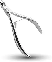 Rui Smiths Professional Carbon Steel Cuticle Nippers for Home Users, French Handle, Double Spring, 6mm Jaw (Full Jaw)