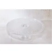 Large Glass Display Cake Stand Plate Wedding Party 36 cm Diamond