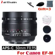 7artisans 50mm F0.95 APS-C Large Aperture Manual Lens for Canon EOS-M EF-M mount