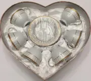 D’ Mona Italy Design L T. Limoges Espresso Demitasse Tea Cups & Saucers BNIB