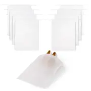 8 Pack Clear Shoe Bags Waterproof Dust Bags with Drawstring, 15.7x11.8 Inch