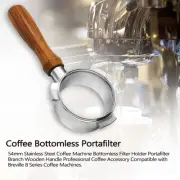 Wooden Handle Professional Coffee Accessory for 54mm Portafilter Branch