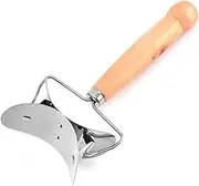 MAGICLULU Rolling Pastry Cutter Stainless Steel Dumpling Wrapper Ravioli Circle Roller Skin Dough Cutter Dumpling Maker Cookie Cutter Pastry Cutting Tool Kitchen Accessories