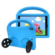 Catzon Wheel iPad Case For iPad 7/8/9 Air 3 Pro 10.5 inch Shockproof Stand Cover With Handle Stand-Blue