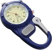[CATIEBYE] Multi Use Clip Pocket Watch with LED Light Carabiner Watch for Camping Climbing Lightweight for Outdoor Sports for Hikers Backpackers