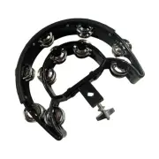 Hi Hat Tambourine Drum Set Instrument Easily Mountable Hand Held Percussion