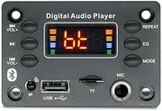 Aswalling 12V MP3 Player Decoder Board Bluetooth 5.0 Car FM Radio Module TF USB 6.5mm WMA Player Decoder