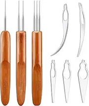 8 Pieces Dreadlocks Tool Interlocking Tool Dreadlocks Crochet Needle Sisterlocks Craft Dreadlocks Hair Extensions Locs Tightening Accessories Easyloc Hair Tool